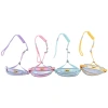 Wholesale macaron color-block pet chest and back straps, reflective dog leashes, anti-escape and anti-collision dog leashes Item Picture
